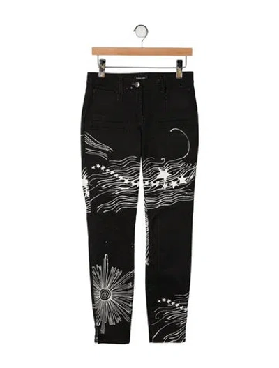 Pre-owned Chanel 2022 Skinny Leg Jeans In Black