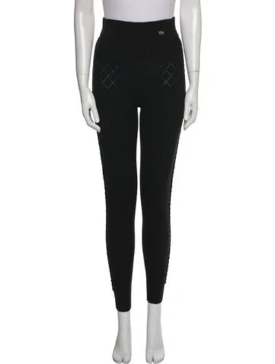 Pre-owned Chanel 2022 Skinny Leg Pants In Black