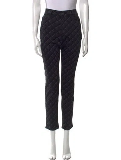 Pre-owned Chanel 2022 Skinny Leg Pants In Black