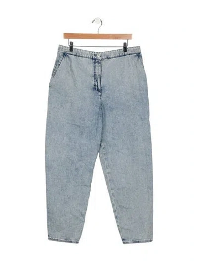 Pre-owned Chanel 2022 Straight Leg Jeans In Blue