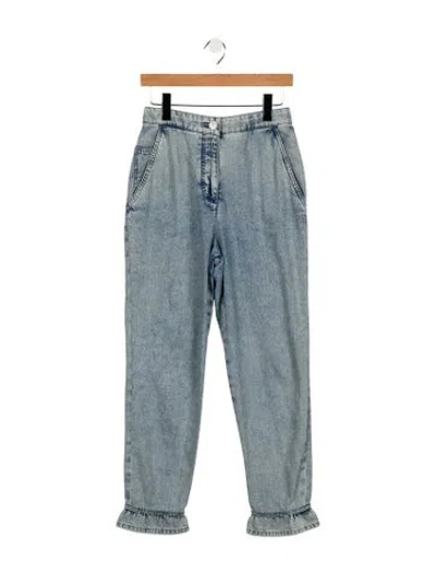 Pre-owned Chanel 2022 Straight Leg Jeans In Blue