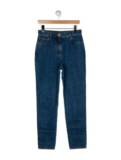 Pre-owned Chanel 2022 Straight Leg Jeans In Blue