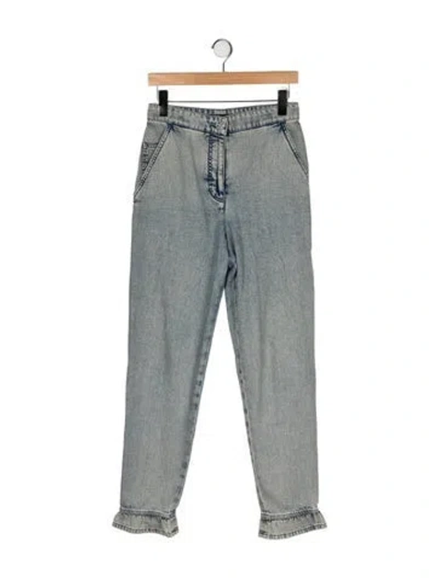 Pre-owned Chanel 2022 Straight Leg Jeans In Blue
