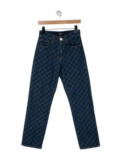 Pre-owned Chanel 2022 Straight Leg Jeans In Blue