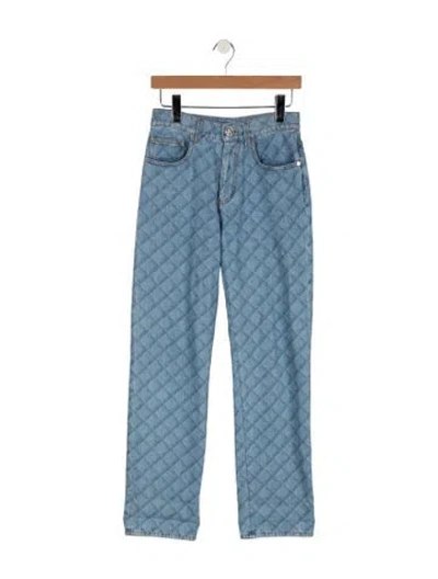 Pre-owned Chanel 2022 Straight Leg Jeans In Blue
