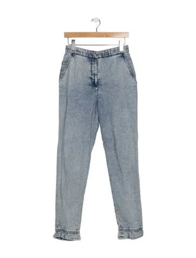 Pre-owned Chanel 2022 Straight Leg Jeans In Blue