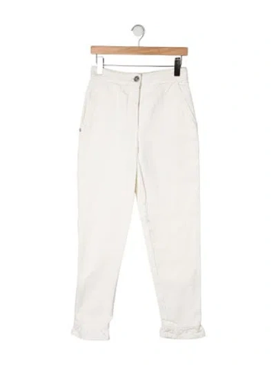 Pre-owned Chanel 2022 Straight Leg Jeans In Neutrals