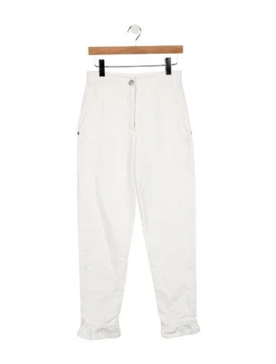 Pre-owned Chanel 2022 Straight Leg Jeans In White