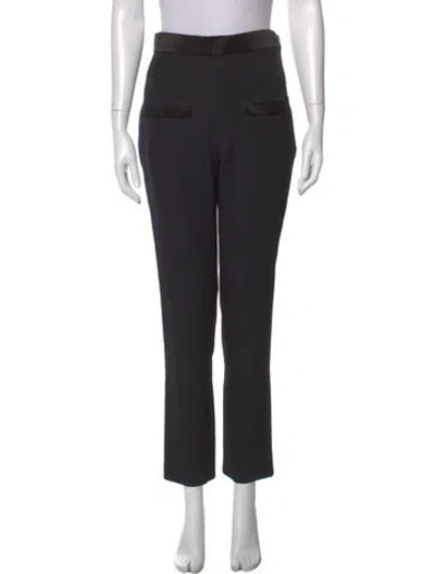 Pre-owned Chanel 2022 Straight Leg Pants In Black