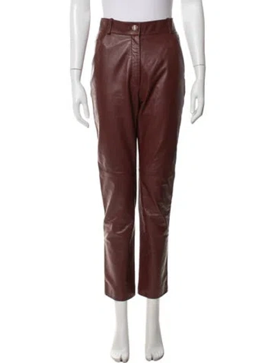 Pre-owned Chanel 2022 Straight Leg Pants In Brown