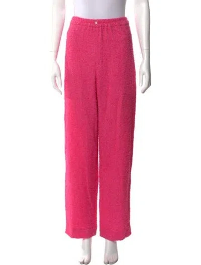 Pre-owned Chanel 2022 Straight Leg Pants In Pink