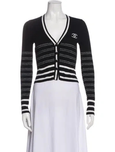 Pre-owned Chanel 2022 Striped Sweater In Multi
