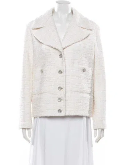 Pre-owned Chanel 2022 Tweed Blazer In Neutrals