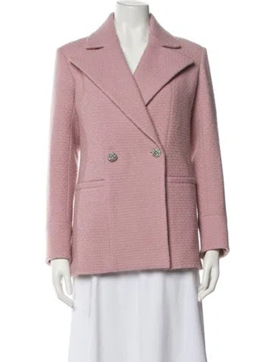 Pre-owned Chanel 2022 Tweed Blazer W/ Tags In Pink