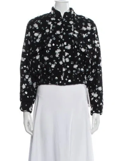 Pre-owned Chanel 2022 Tweed Evening Jacket W/ Tags In Black