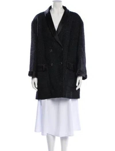 Pre-owned Chanel 2022 Tweed Jacket In Black