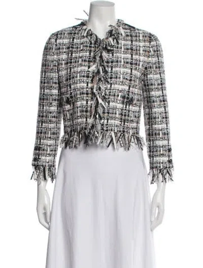 Pre-owned Chanel 2022 Tweed Jacket In Black