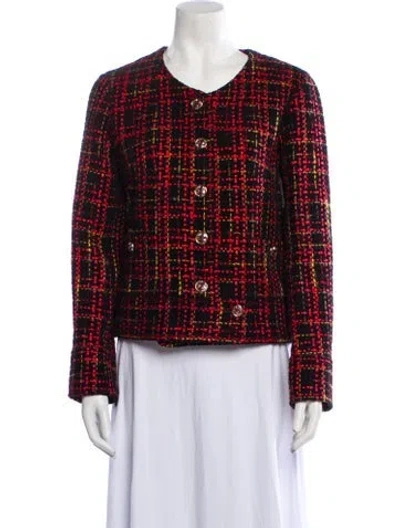 Pre-owned Chanel 2022 Tweed Pattern Jacket W/ Tags In Black