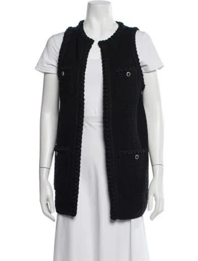 Pre-owned Chanel 2022 Vest In Black