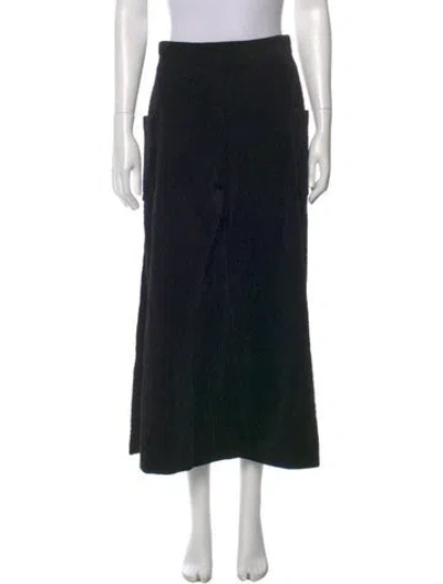 Pre-owned Chanel 2022 Wide Leg Pants In Black