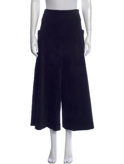 Pre-owned Chanel 2022 Wide Leg Pants In Black