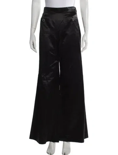 Pre-owned Chanel 2022 Wide Leg Pants In Black
