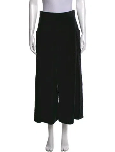 Pre-owned Chanel 2022 Wide Leg Pants In Black
