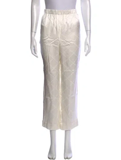 Pre-owned Chanel 2022 Wide Leg Pants In Neutrals