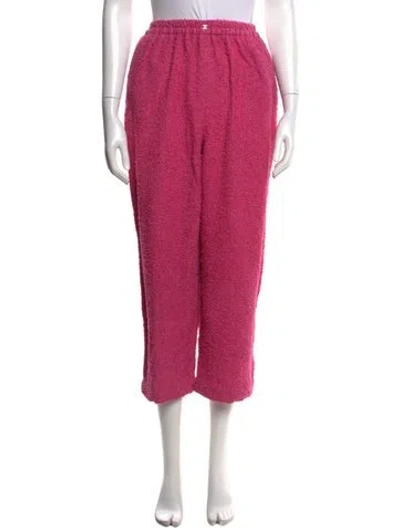 Pre-owned Chanel 2022 Wide Leg Pants In Pink