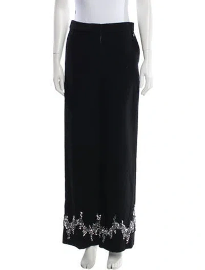 Pre-owned Chanel 2022 Wide Leg Pants W/ Tags In Black