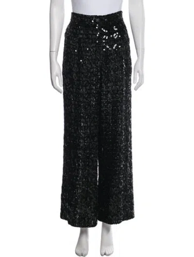 Pre-owned Chanel 2022 Wide Leg Pants W/ Tags In Black