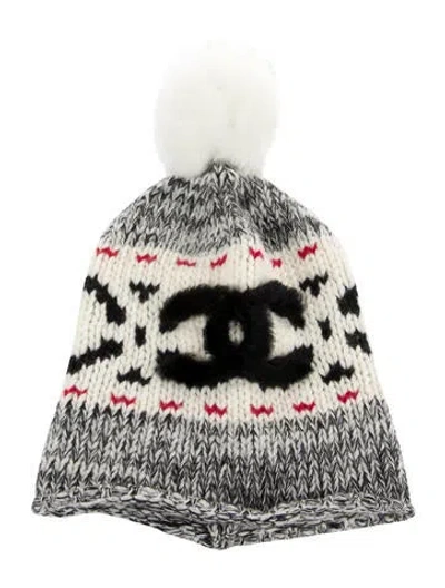 Pre-owned Chanel 2022 Wool Beanie In Gray