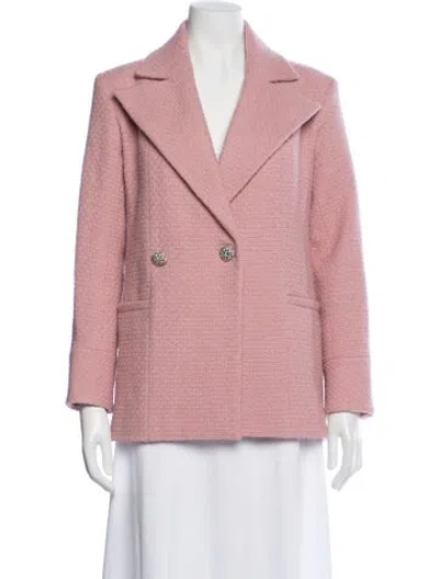 Pre-owned Chanel 2022 Wool Blazer In Pink
