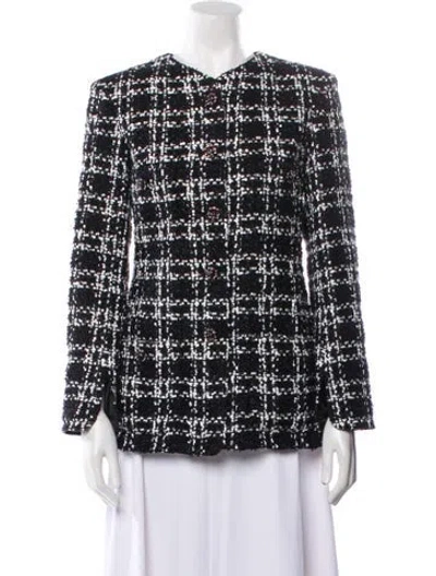 Pre-owned Chanel 2022 Wool Evening Jacket In Black