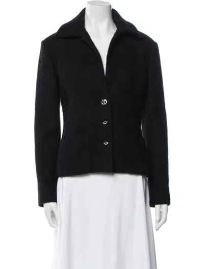 Pre-owned Chanel 2022 Wool Jacket In Black