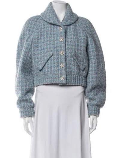 Pre-owned Chanel 2022 Wool Jacket In Blue