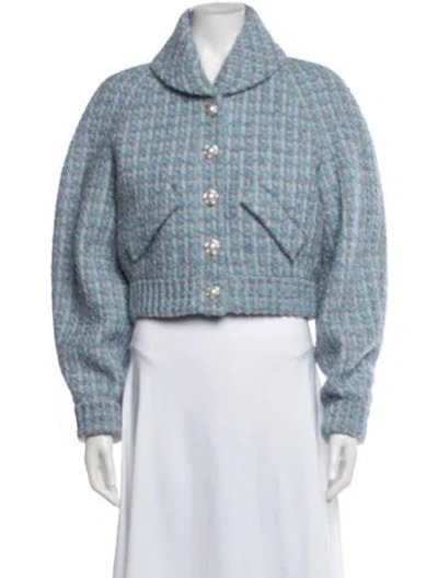 Pre-owned Chanel 2022 Wool Jacket In Blue