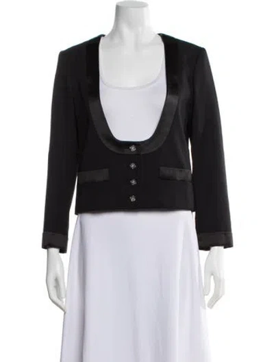 Pre-owned Chanel 2022 Wool Jacket W/ Tags In Black