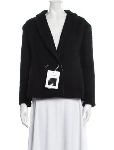 Pre-owned Chanel 2022 Wool Jacket W/ Tags In Black