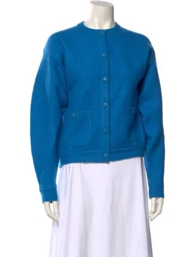 Pre-owned Chanel 2022 Wool Sweater In Blue