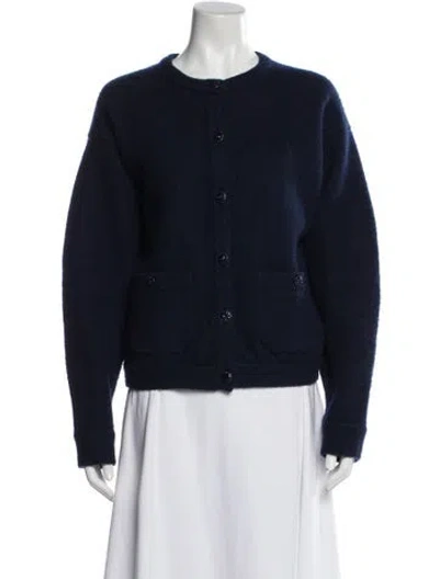 Pre-owned Chanel 2022 Wool Sweater In Blue