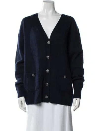 Pre-owned Chanel 2022 Wool Sweater In Blue