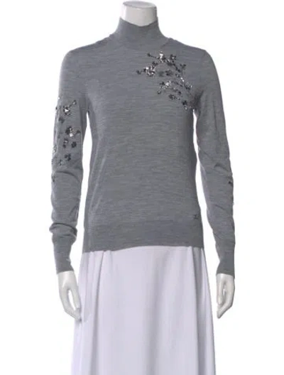 Pre-owned Chanel 2022 Wool Sweater In Gray
