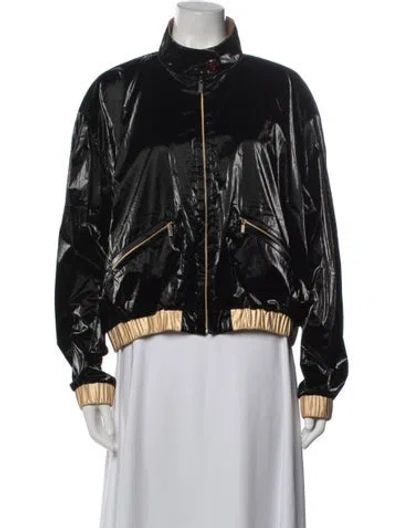 Pre-owned Chanel 2023 Bomber Jacket In Black