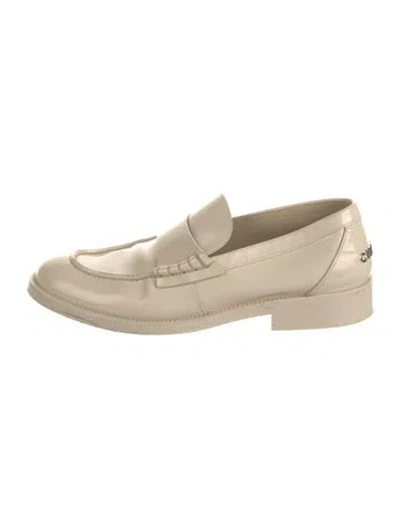 Pre-owned Chanel 2023 Calfskin Loafers In Neutrals