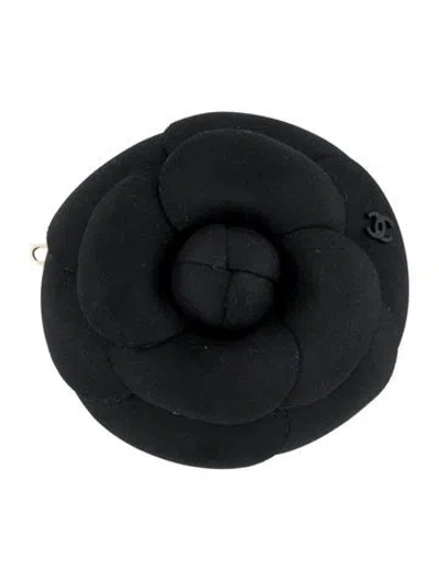 Pre-owned Chanel 2023 Camellia Hair Clip W/tags In Black