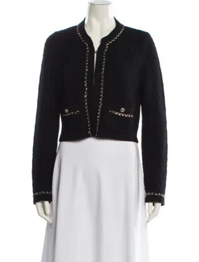 Pre-owned Chanel 2023 Cashmere Sweater In Black