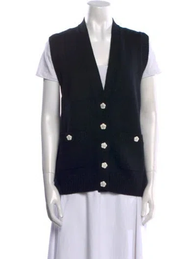 Pre-owned Chanel 2023 Cashmere Sweater In Black