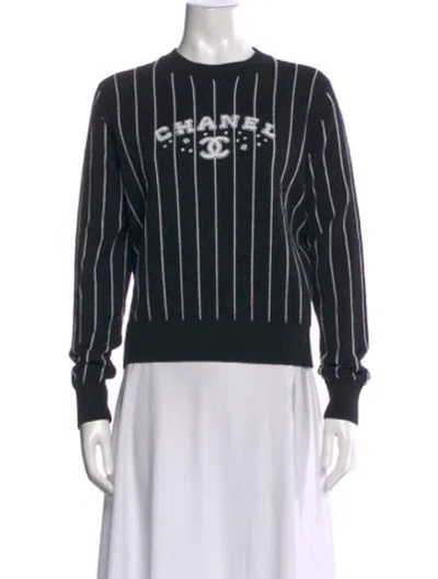 Pre-owned Chanel 2023 Cashmere Sweater In Black