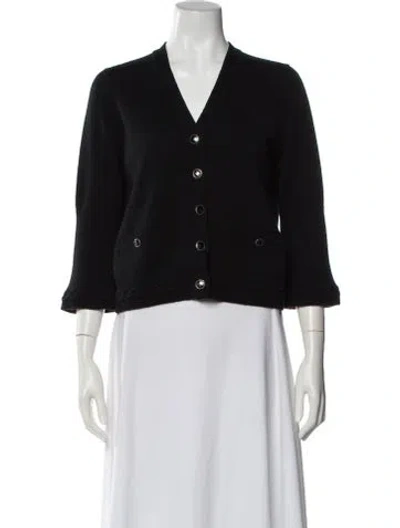 Pre-owned Chanel 2023 Cashmere Sweater In Black